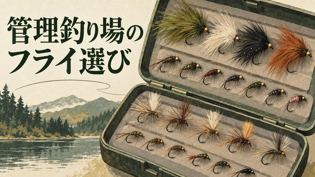 管理釣り場で使うマラブー、ニンフ、ドライフライの選び方